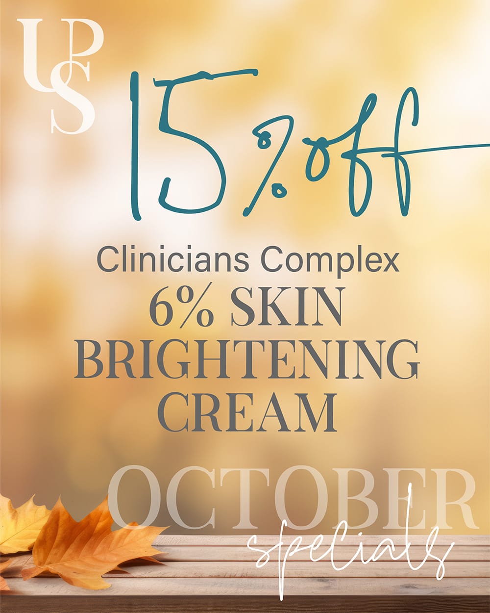 15% off Clinicians Complex 6% Skin Brightening Cream