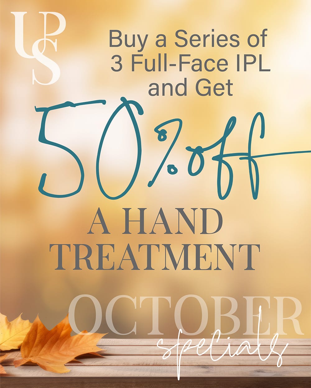 Buy a Series of 3 Full-Face IPL and Get 50% Off a Hand Treatment